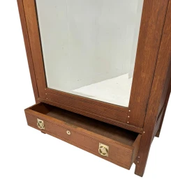 Arts & Crafts One-Door Armoire or Wardrobe Onder den Sint Maarten Style, 1900s